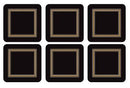 Pimpernel Classic Black Coasters Set of 6