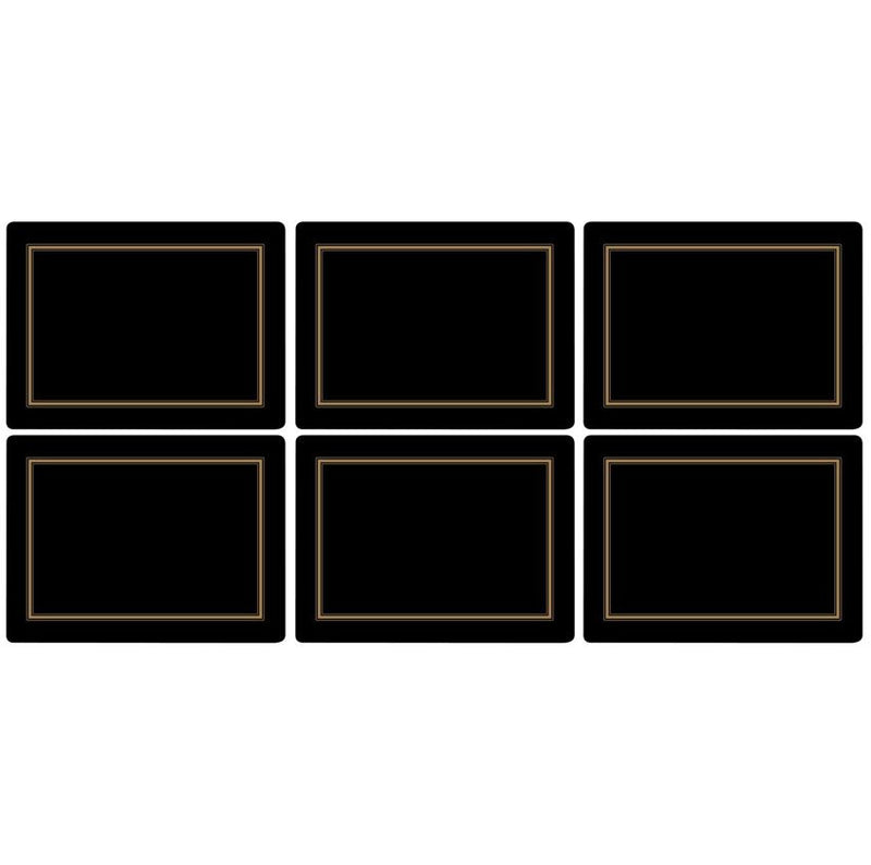 Pimpernel Classic Black Placemats Set of 6