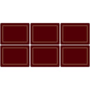 Pimpernel Classic Burgundy Placemats Set of 6