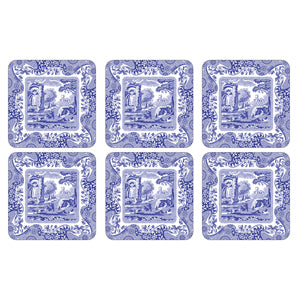 Pimpernel for Spode Blue Italian Coasters Set of 6