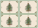 Pimpernel for Spode Christmas Tree Large Placemat Set of 4