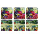 Pimpernel Impressionist Flowers - Purple Coasters Set of 6
