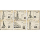Pimpernel Postcard Sketches Placemats Set of 6