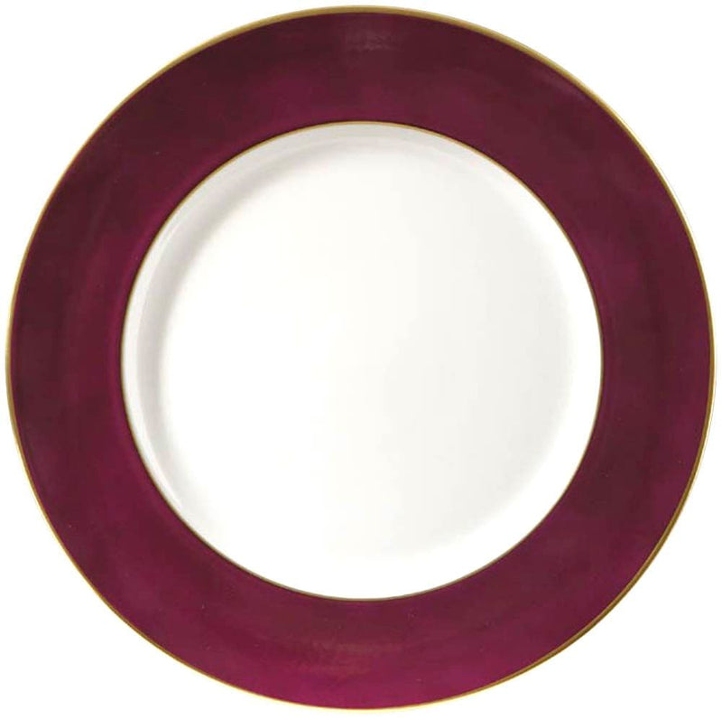 Richard Ginori Charger Plate Purple with Gold Rim