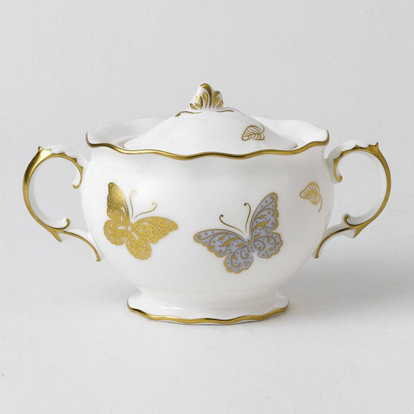 Royal Crown Derby Royal Butterfly Covered Sugar