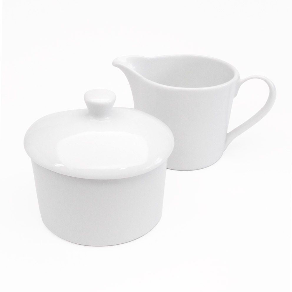 Royal Worcester Classic White Covered Sugar & Cream Jug Set ...