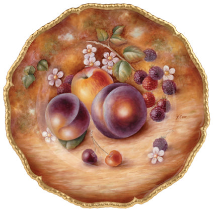 Royal Worcester Painted Fruit Plate 27cm