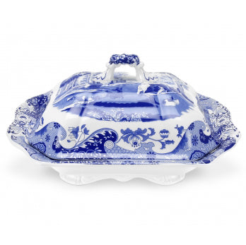 Spode Blue Italian Covered Vegetable Dish