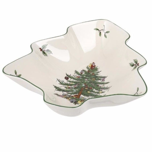 Spode Christmas Tree Tree Shaped Dish 8"