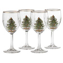 Spode Christmas Tree Wine Glasses 13oz (Set of 4)