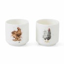 Royal Worcester Wrendale Designs Egg Cups (Chickens) Set of 2
