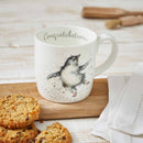 Royal Worcester Wrendale Designs Congratulations Large Mug (Penguin)