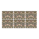 Pimpernel for Spode Morris & Co Strawberry Thief Brown Placemats, Set of 6